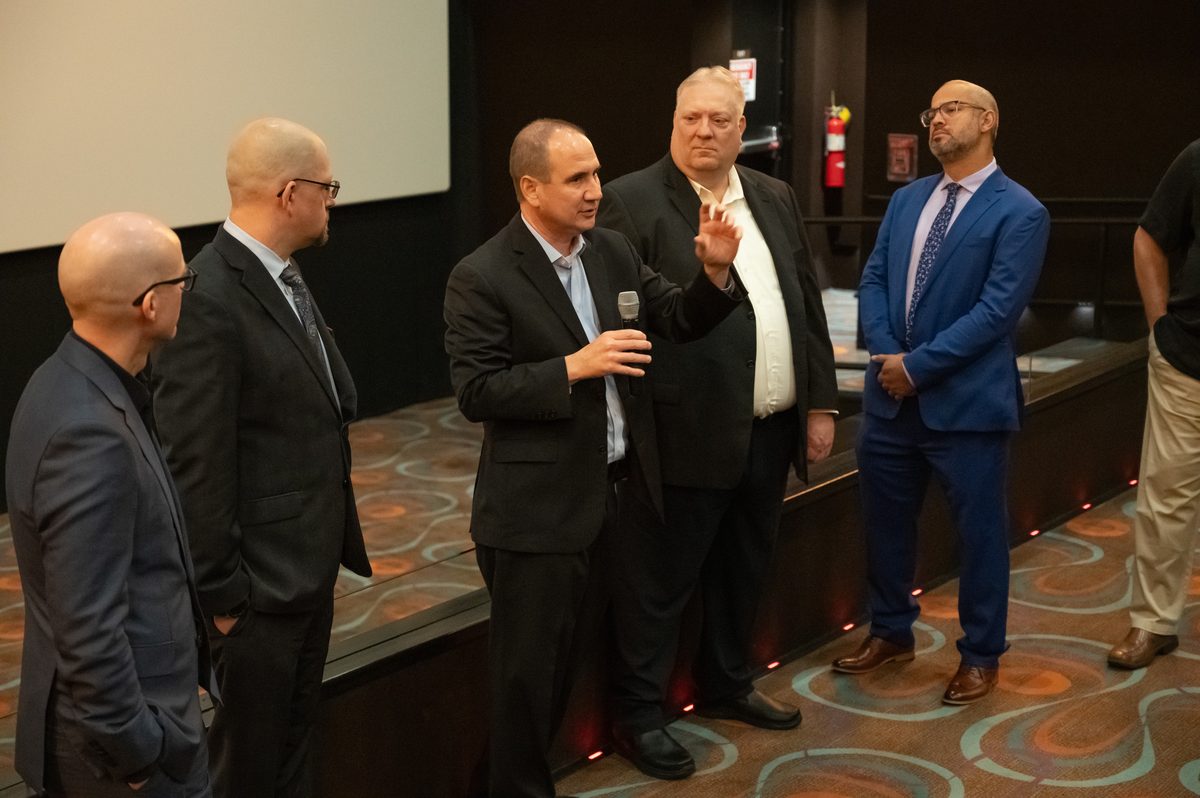 Rene leading a Q&A panel